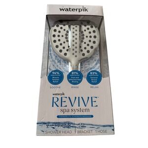Waterpik Revive Spa System Handheld Shower Head Chrome 5-Spray ULZ-563ME NEW